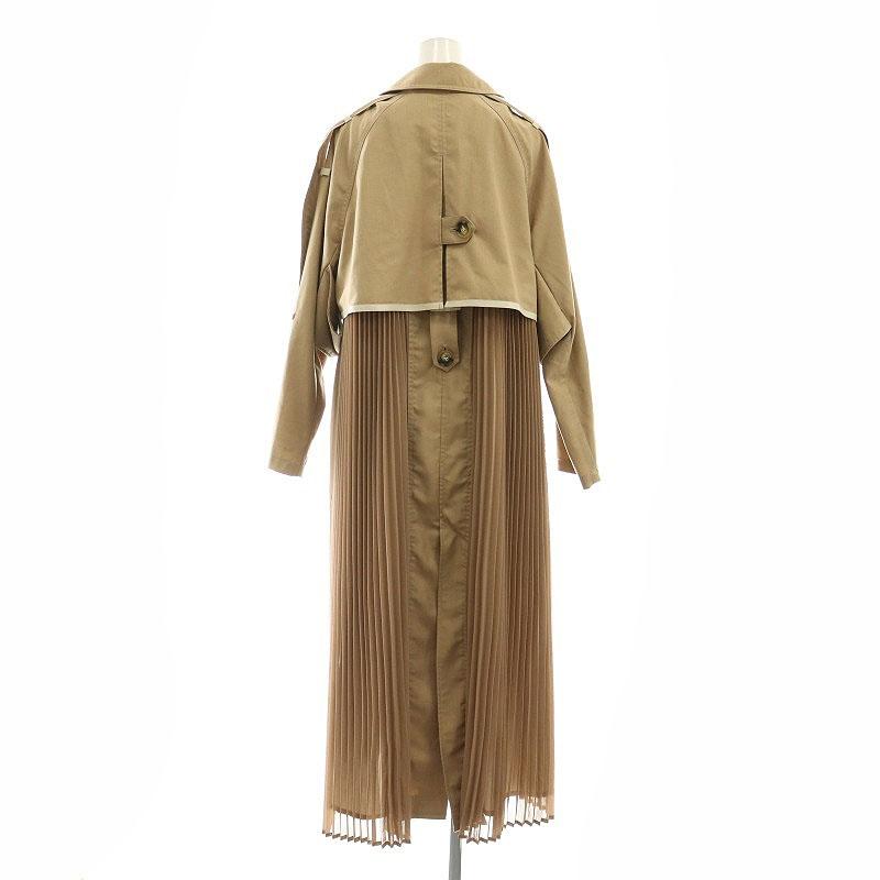 アメリ AMERI ROLL-UP SLEEVE PLEATS TRENCH COAT コート