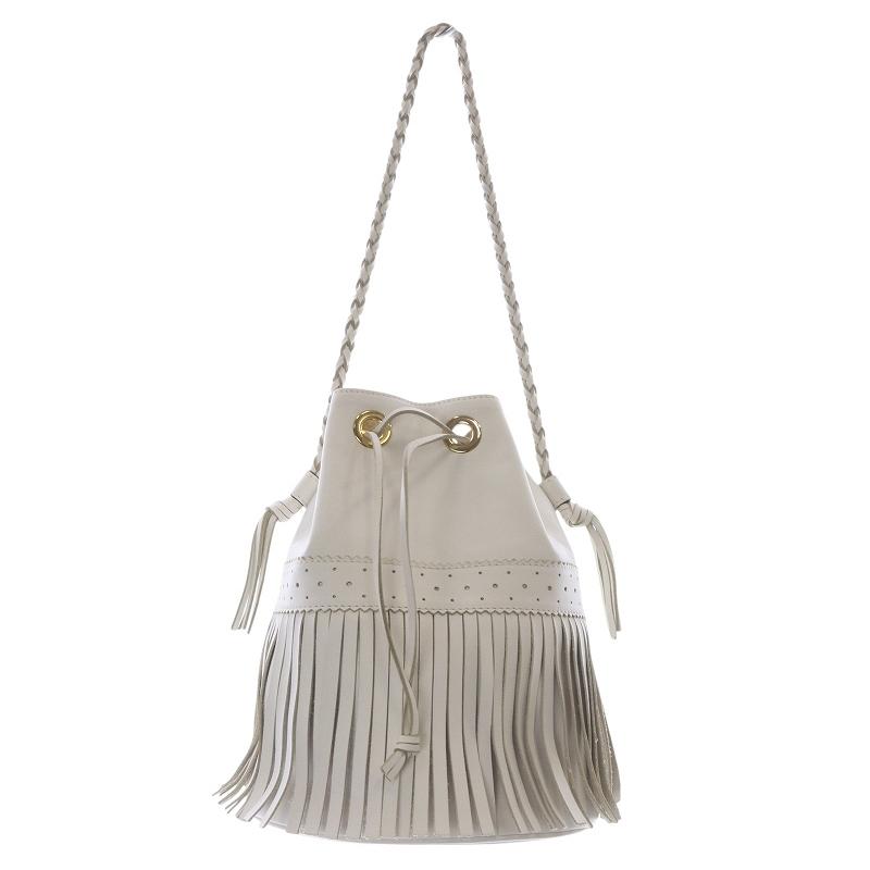美品】J&M DAVIDSON ショルダーバッグ 2way カーニバル 白
