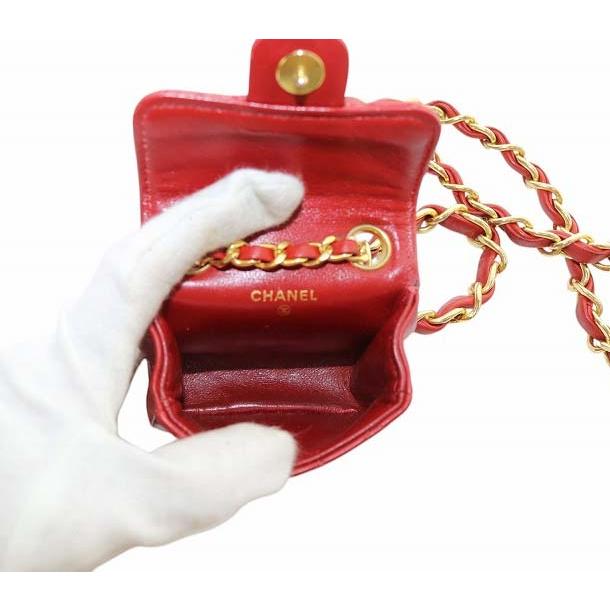 CHANEL シャネル ミニミニマトラッセ ミニバッグ付き チェーンベルト  