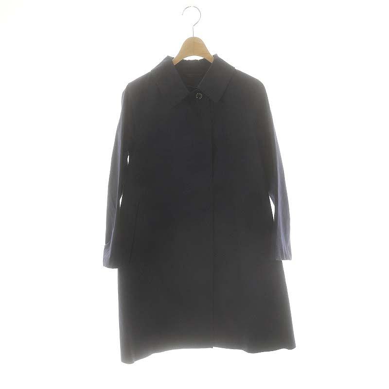 MACKINTOSH ネイビー ステンカラーコート 36 マッキントッシュ MACKINTOSH ステンカラーコート ロング 36 ネイビー