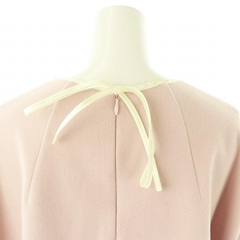 ヨリ パイピングリボンプルオーバーブラウス プルオーバー 長袖 F ピンク 未使用品 ヨリ yori パイピングリボンプルオーバーブラウス プル