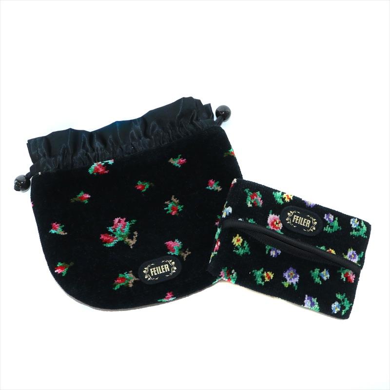 新品 FILLER フェイラー オスマンサス ハンカチ 巾着 ポーチセット 新品 FILLER フェイラー オスマンサス ハンカチ 巾着 ポーチセット