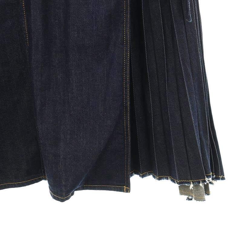 EZUMI★アシンメトリープリーツデニムスカー エズミ EZUMi ジャパンデニム JAPAN DENIM デニムスカート