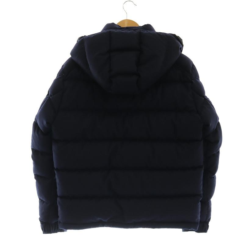 【美品】MONCLER モンクレール ダウンジャケットフード付き ダークネイビー MONCLER（モンクレール） 美品 20AW ILLIEC ロゴワッペン・ベルト