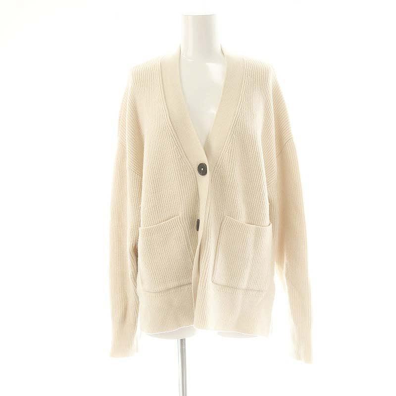 ZARA（ザラ） ZARA Vネック カーディガン 長袖 S アイボリー /SY □OS