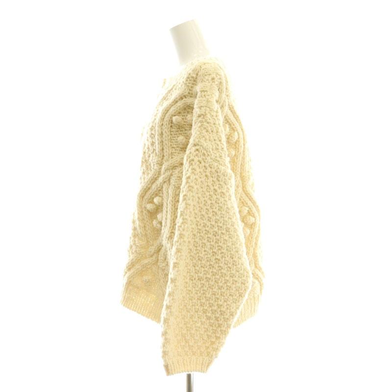 ネストローブ 23AW ペルーニットポップコーンケーブルプルオーバー ネストローブ nest Robe 23AW ペルーニットポップコーンケーブル