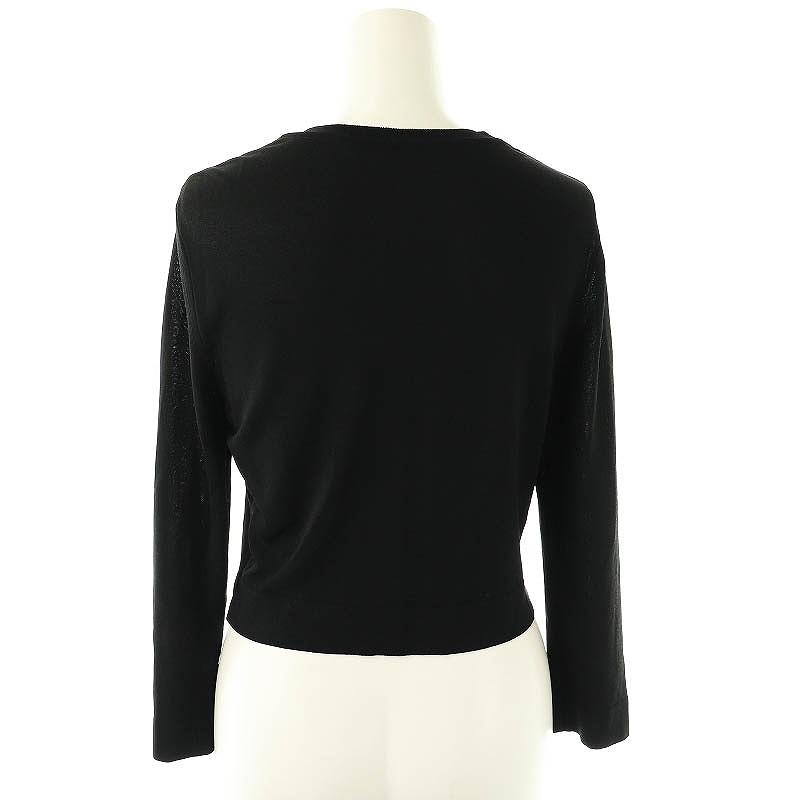 フォクシー　アッパースタンダード　カーディガン　ブラック　38 フォクシーNY FOXEY フォクシー Cardigan Upper Standard ニットカーディガン