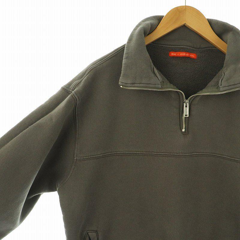 未使用タグ付 25SS XL✨Ron Herman ハーフジップ スウェット スノーフレーク ハーフジップ スウェットプルオーバー（グレー