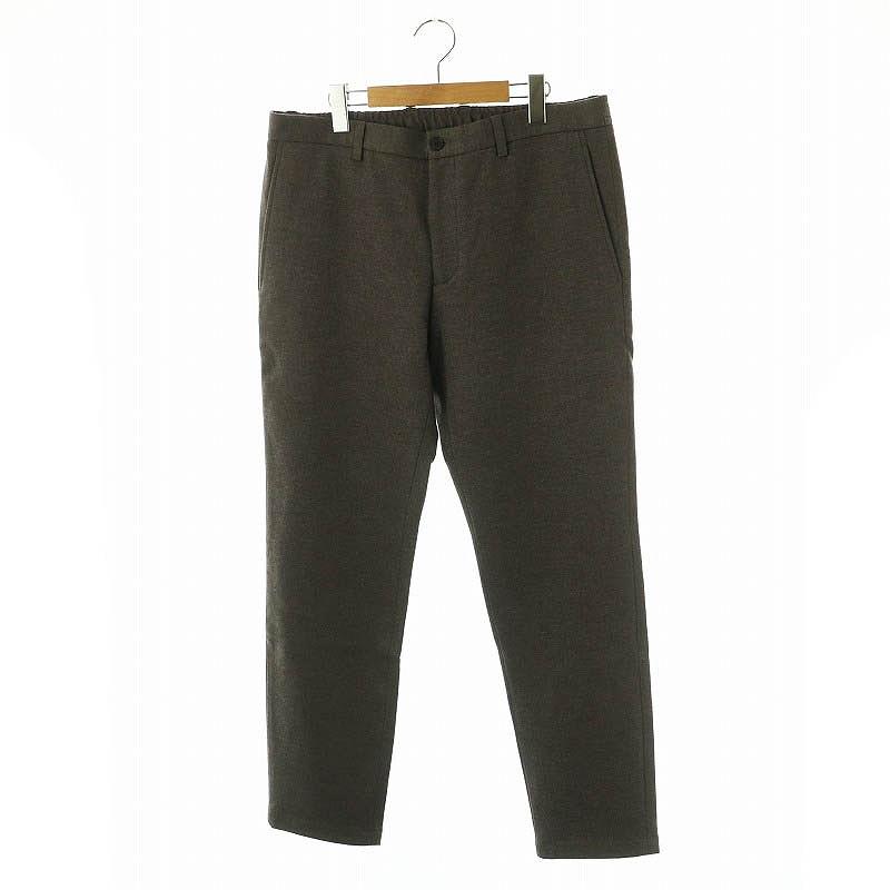 【中古】未使用品 セオリー ZAINE BE A WOODMERE3ウールパンツ ワイドテーパード 34 チャコールグレー レディース theory（セオリー） 未使用品 Theory ZAINE BE A WOODMERE3ウール