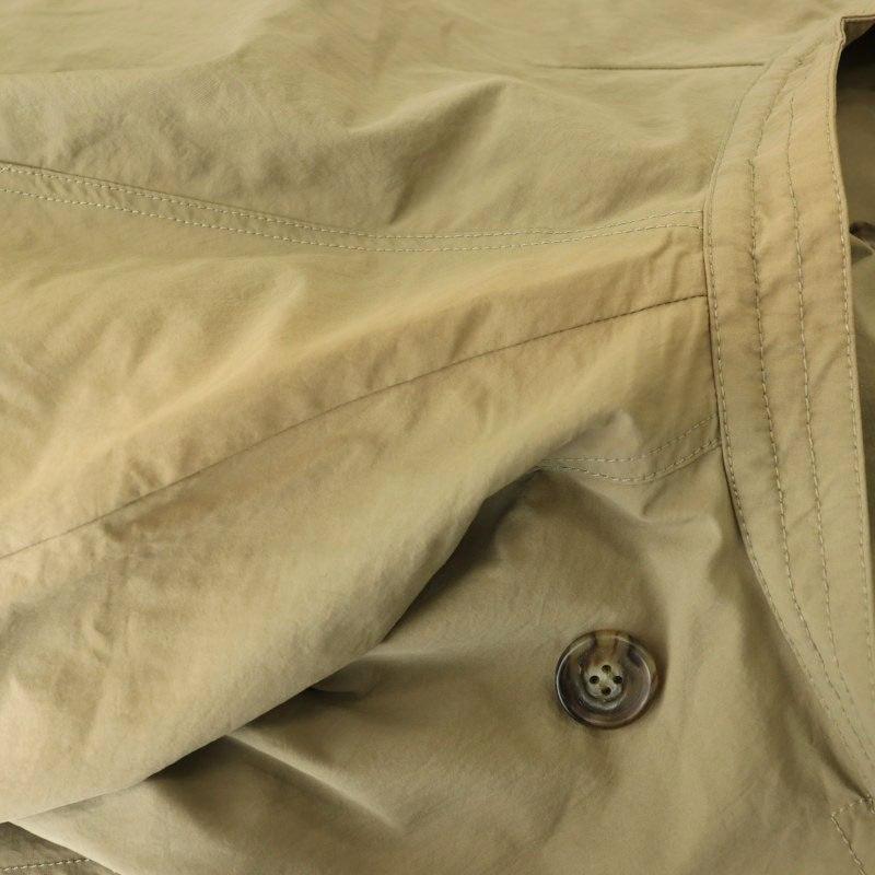 ズッカ zucca ダブルボタンナイロンコート ロング XS カーキ /CX □OS  