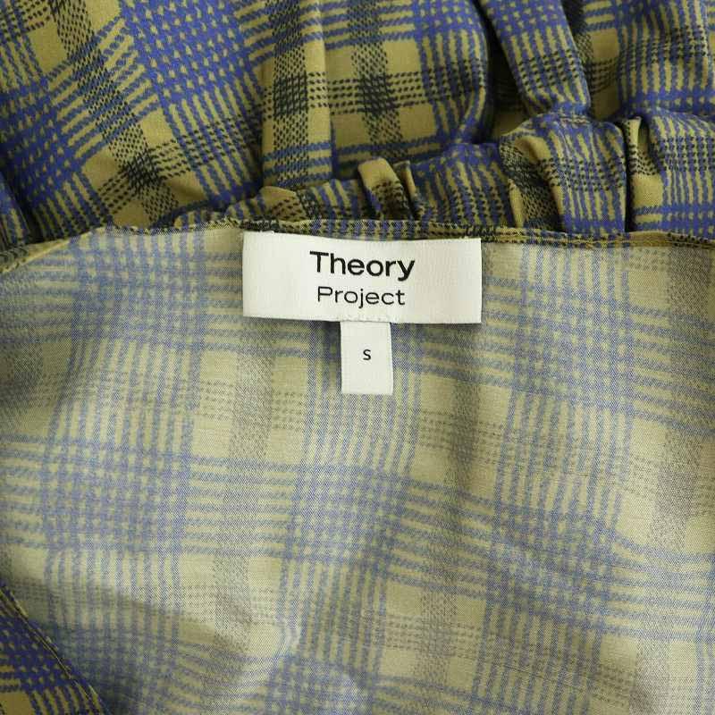 ワンピース Theory Project theory（セオリー） Theory Project 23SS Wrinkle Check Shift Dress