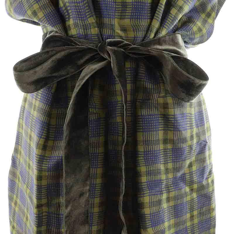 ワンピース Theory Project theory（セオリー） Theory Project 23SS Wrinkle Check Shift Dress