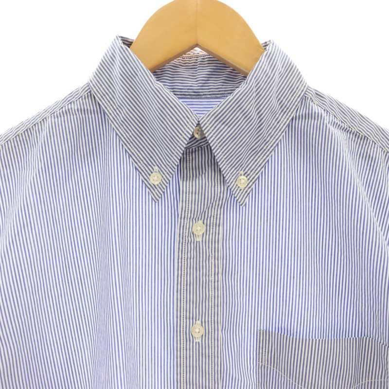 値下げ　CIOTA シオタ　ストライプシャツ シオタ CIOTA タイプライター チェック ストライプ BD シャツ