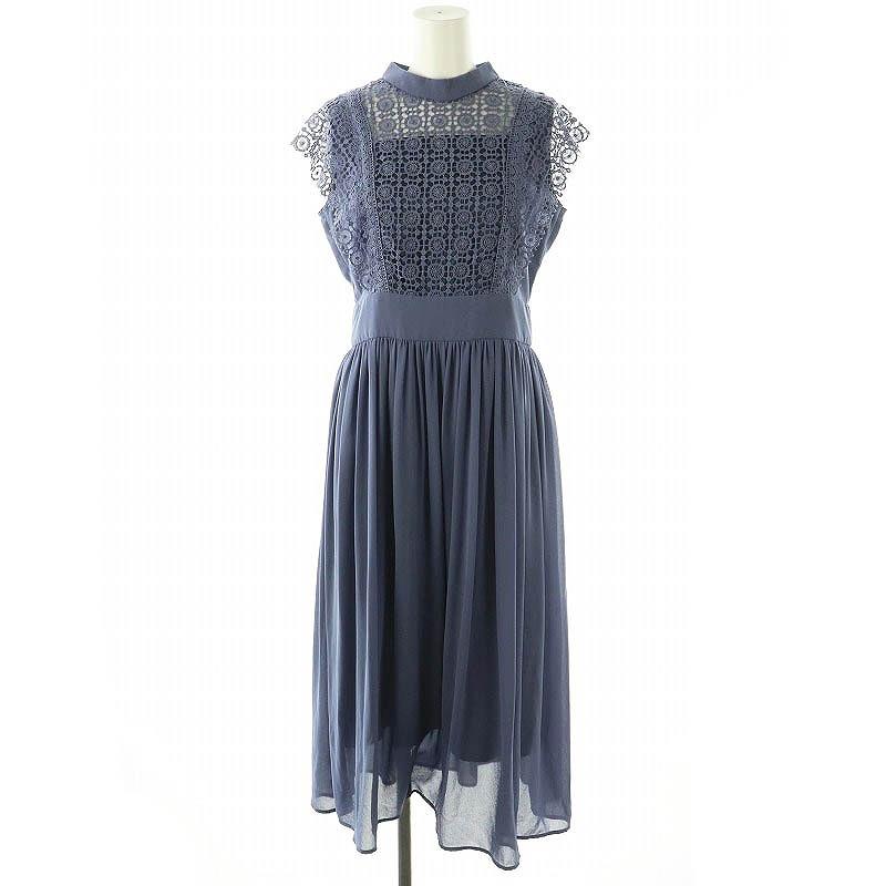 アンデミュウ Andemiu レースキリカエシフォンドレス ワンピース  