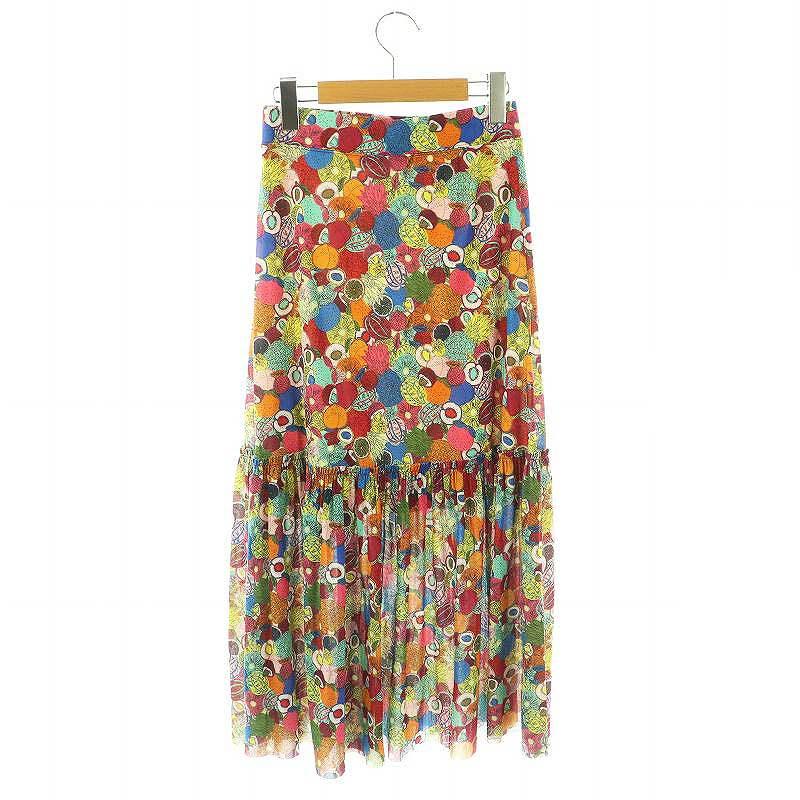 ヴィヴィアンタム VIVIENNE TAM 23年 パワーネット 総柄 ティアード