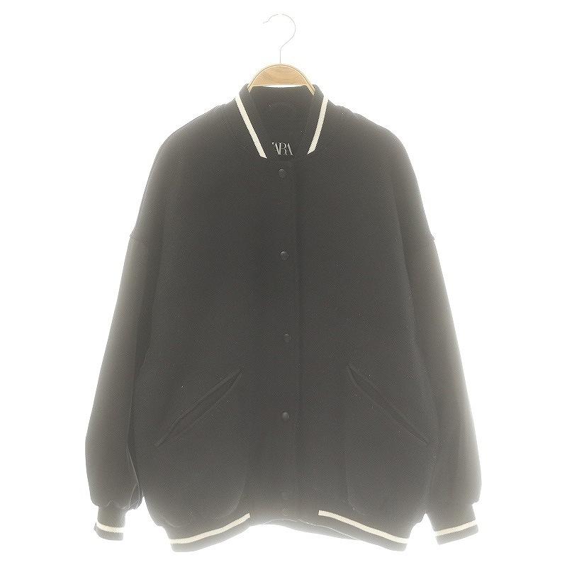 ZARA（ザラ） スタジャン スタジアムジャンパー ウール混 XS 黒 /MI