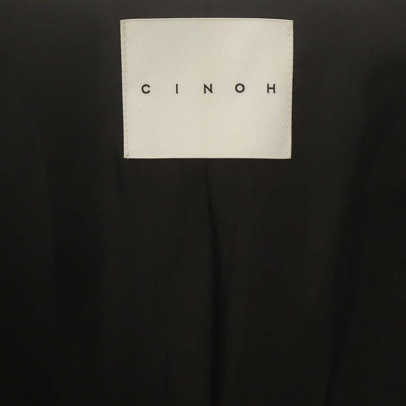 【中古】チノ CINOH ダブルボタンコート アウター ロング ネイビー /ES ■OS ■SH レディース チノ CINOH ダブルボタンコート アウター ロング ネイビー /ES □OS