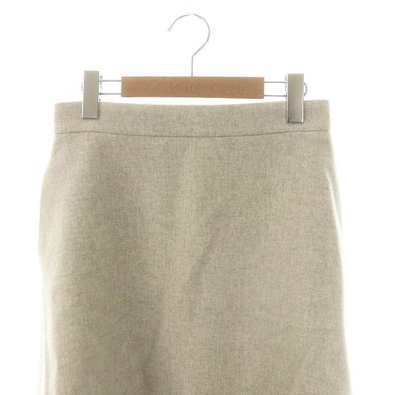 エブール ebure 22AW ウール アシンメトリー フレアスカート 38 グレー  