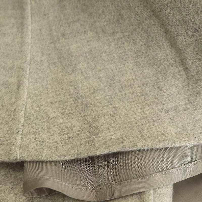 エブール ebure 22AW ウール アシンメトリー フレアスカート 38 グレー  
