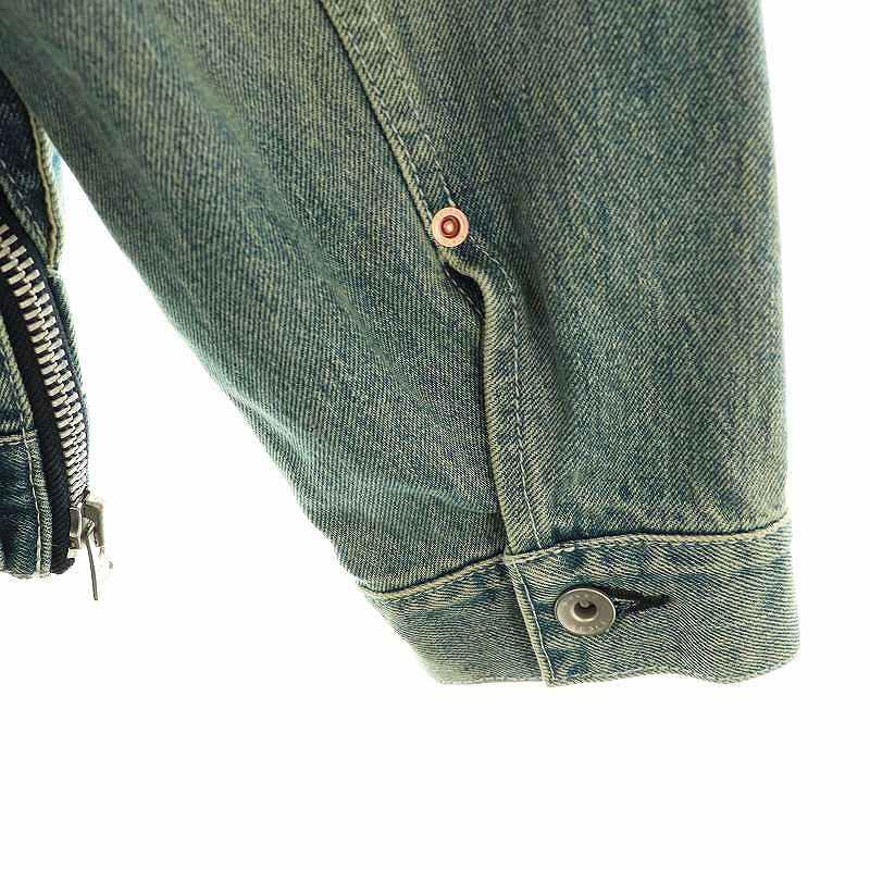 サカイ sacai Denim × Nylon Twill Jacket ドッキング デニム