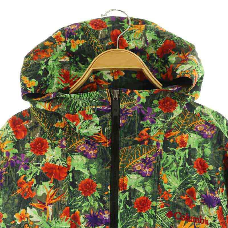 コロンビア Columbia マウンテンパーカー 花柄 ナイロン ジャケット