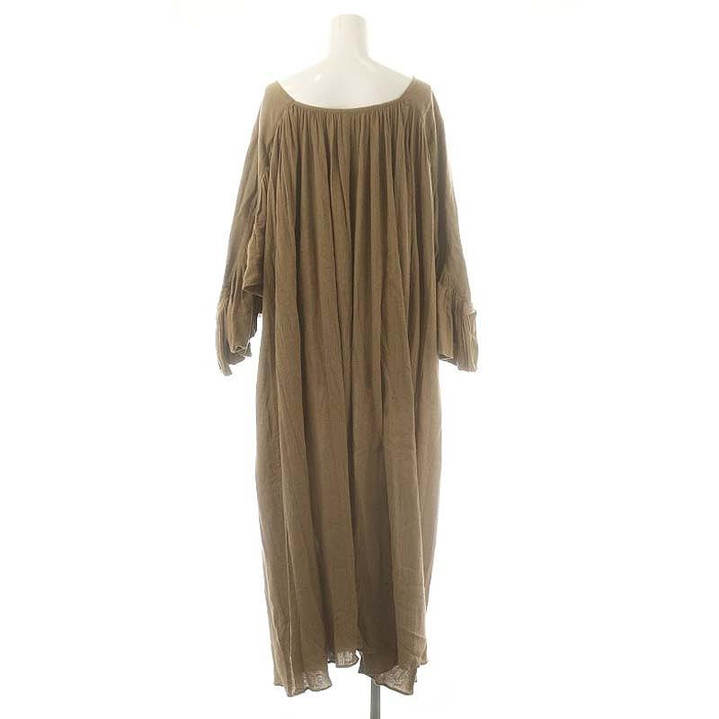 サラマリカ sara mallika クレープギャザービックスリーブドレス