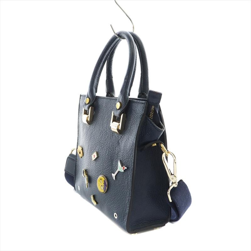 バゴロ BAGOLO ハンドバッグ ショルダーバッグ ピンバッジ 2WAY レザー