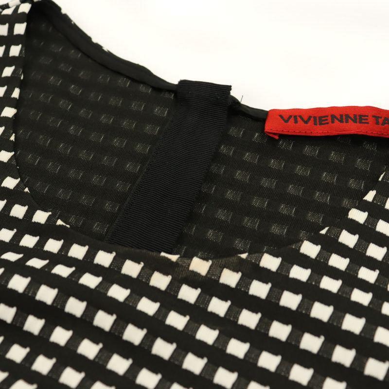 ヴィヴィアンタム VIVIENNE TAM ノースリーブ 刺繍 ワンピース ひざ丈