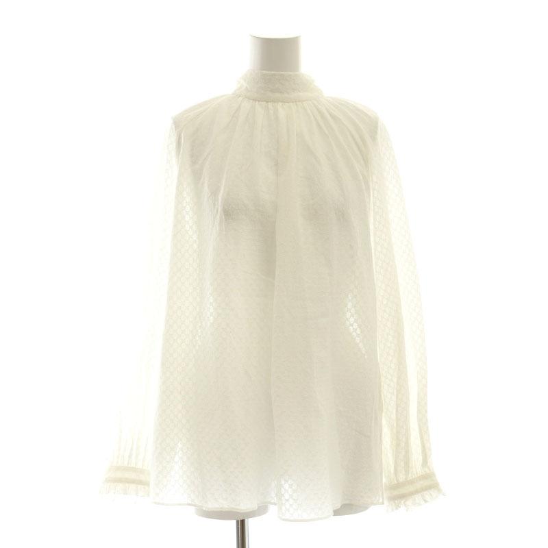 aya　新品Ballsey ストレッチタックドット ボウタイプルオーバー ストレッチタックドット ボウタイプルオーバー｜トゥモローランド 公式通販