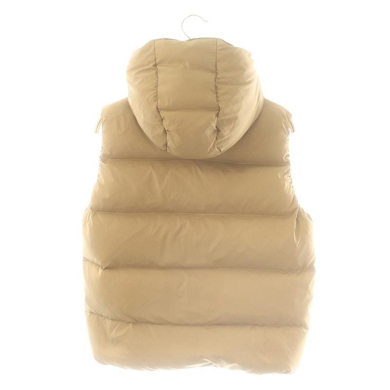 ジムフレックス Gymphlex フーディダウンベスト ジップアップ 茶