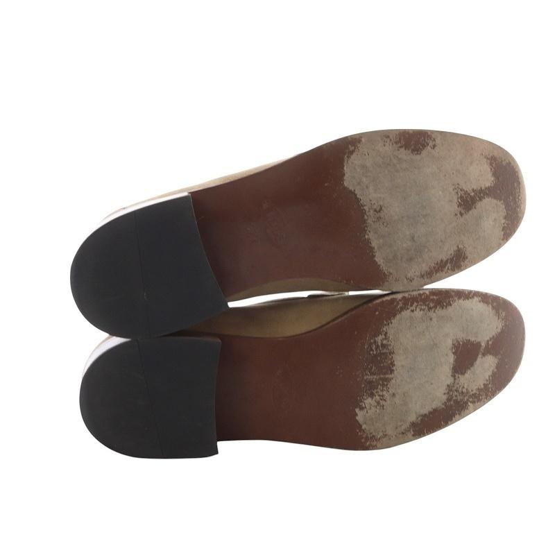 【中古】トッズ TOD'S ケイト ローファー Kate loafers ローヒール スエード 37.5 ベージュ /YO4 レディース トッズ TOD'S ケイト ローファー Kate loafers ローヒール スエード