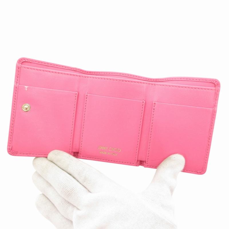 ジミーチュウ JIMMY CHOO ネモ NEMO 三つ折り財布 コンパクト 