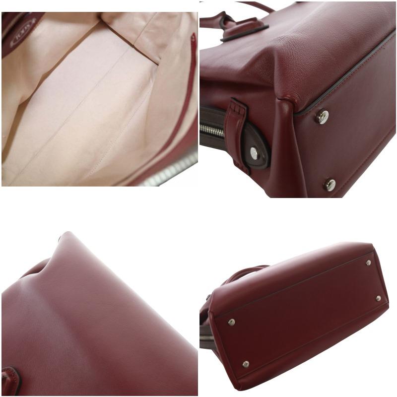 2506-119｜美品｜トッズ ハンドバッグ レザー ボルドー 2506-119｜美品｜トッズ ハンドバッグ レザー ボルドー - メルカリ