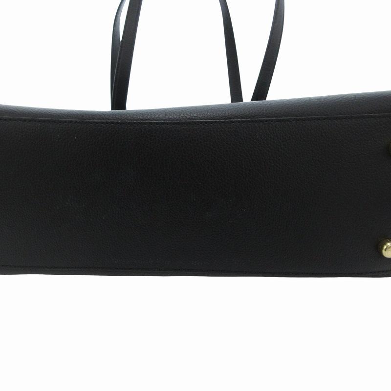 COACH コーチ トートバッグ レザー ロゴ 黒 ブラック C4077 /JS 