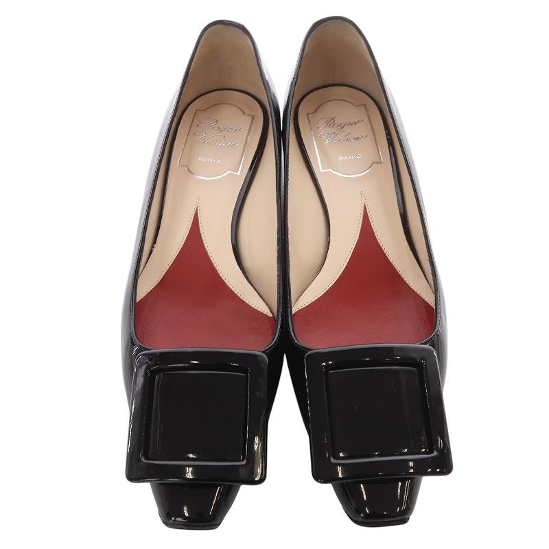 ロジェヴィヴィエ ROGER VIVIER ジュエル ヒール パテントレザー