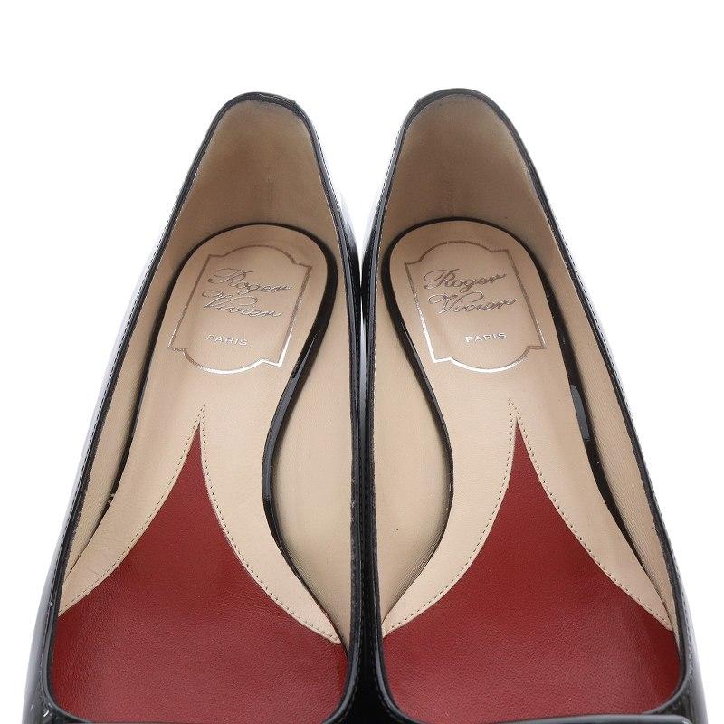 ロジェヴィヴィエ ROGER VIVIER ジュエル ヒール パテントレザー