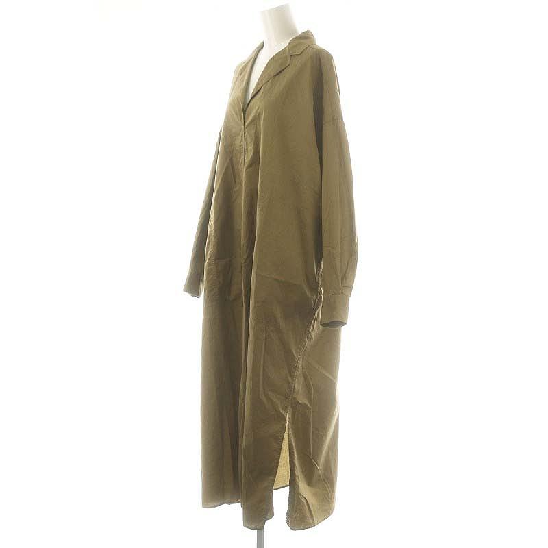 イエナ IENA 24AW ハイカウントツイル シャツワンピ ワンピース ロング 