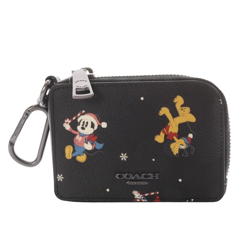 COACH（コーチ） COACH Disney Lジップ キー ケース ホリデイ プリント