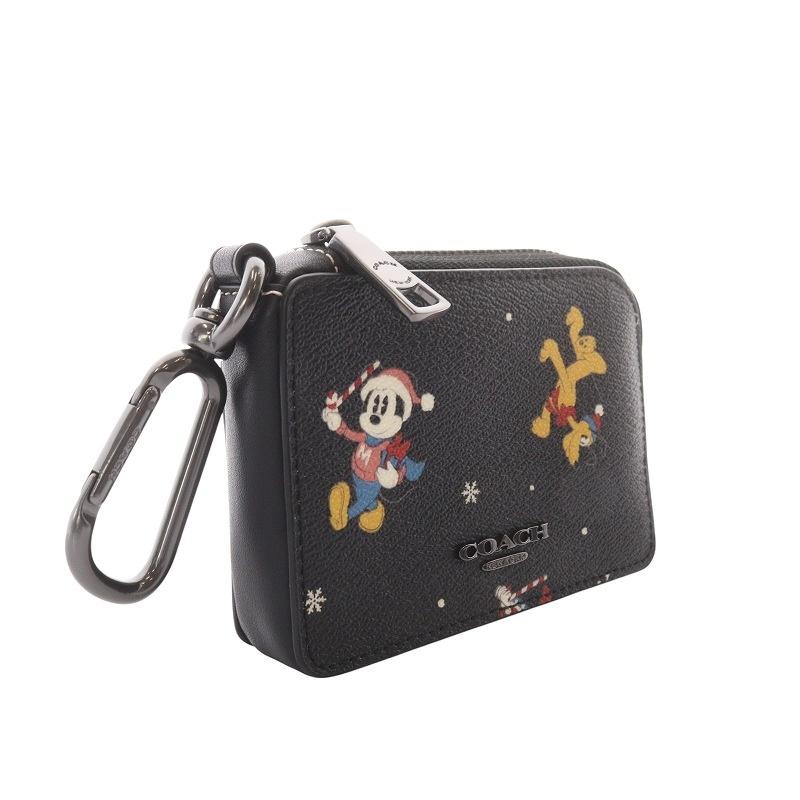 COACH（コーチ） COACH Disney Lジップ キー ケース ホリデイ プリント