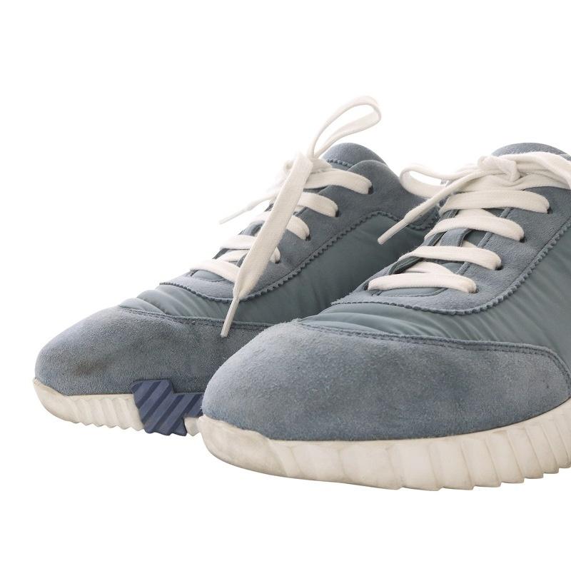 エルメス バウンシング BOUNCING スニーカー ローカット 38 ブルー