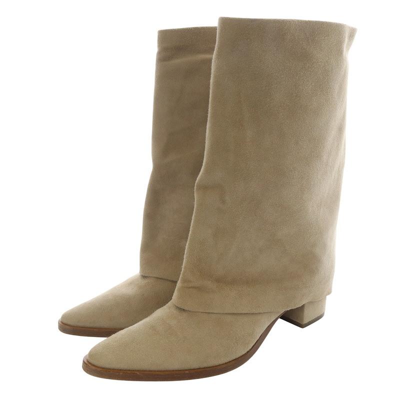 ブレンタ BRENTA ミディアムブーツミドル スエード ポインテッド