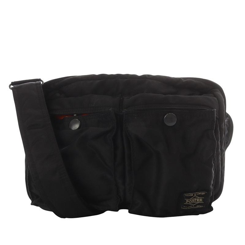 PORTER ブラック ナイロン ワンショルダーバッグ PORTER ブラック ナイロン ワンショルダーバッグ