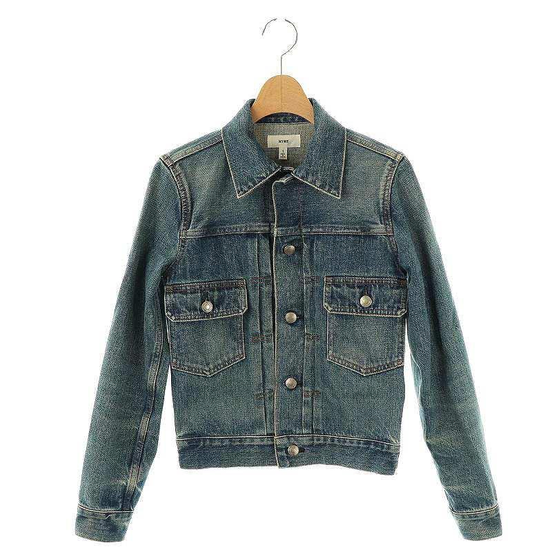 ハイク HYKE 2nd type デニムジャケット Gジャン 1 紺 ネイビー /AT OS SH レディース : ブランド古着販売の ...