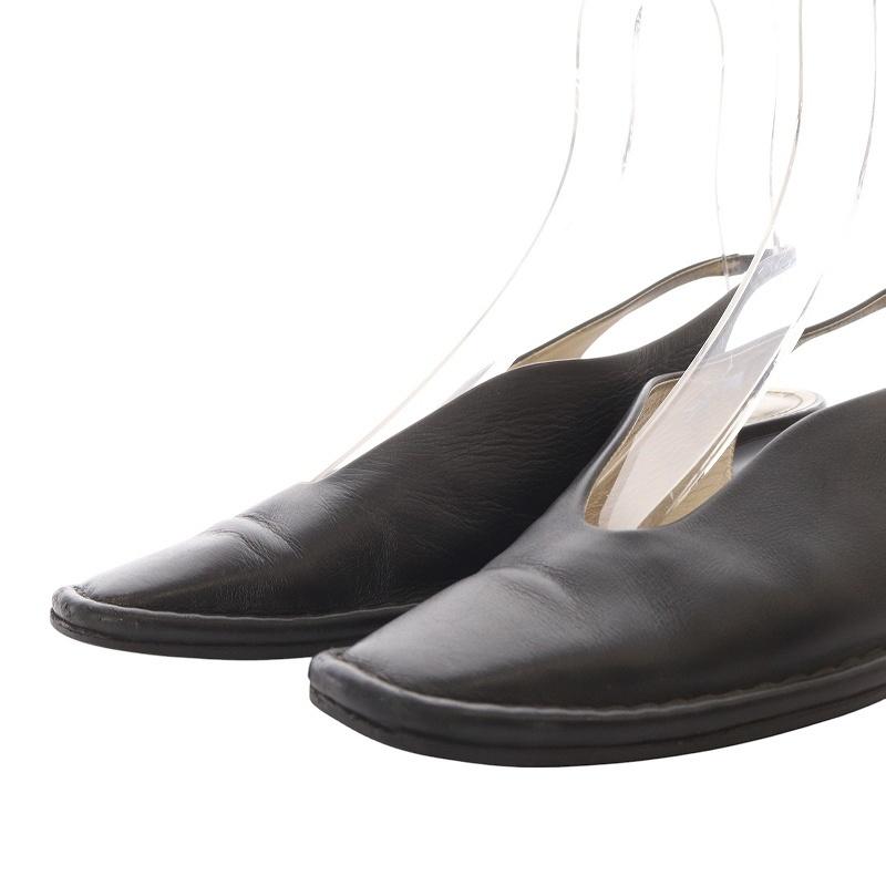 トッズ TOD'S マメ クロゴウチ スリングバックパンプス