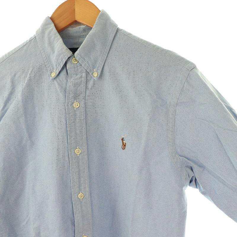 Polo Ralph Lauren ライトブルー 長袖シャツ S POLO RALPH LAUREN ラルフローレン ロゴ刺繍BD長袖シャツ S 水色