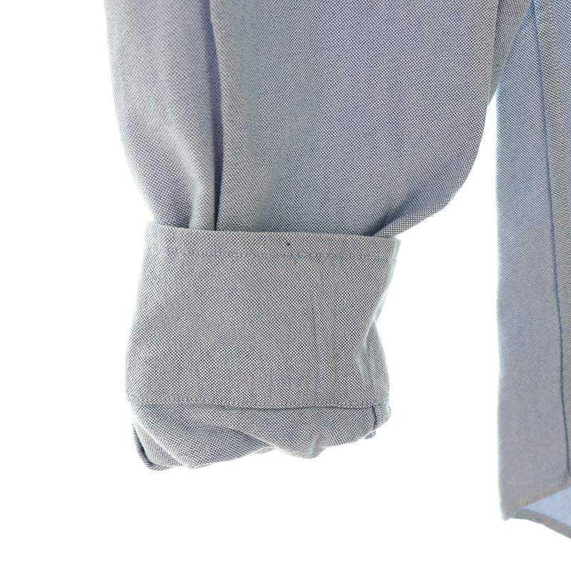 POLO RALPH LAUREN ラルフローレン ロゴ刺繍BD長袖シャツ S 水色