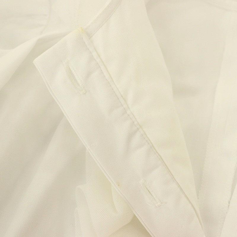 【中古】ロージーモンスター Rosy Monster チュール キルティングシャツワンピース 膝丈 中綿 S ホワイト /HK ■OS ロージーモンスター Rosy Monster チュール キルティングシャツ