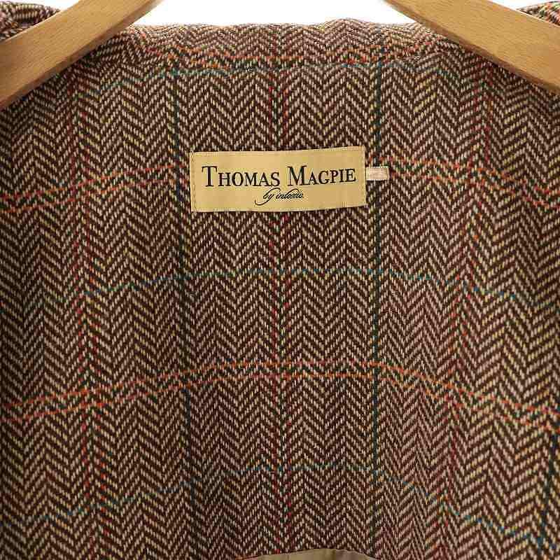 トーマスマグパイ THOMAS MAGPIE テーラードベスト ジレ ヘリンボーン  