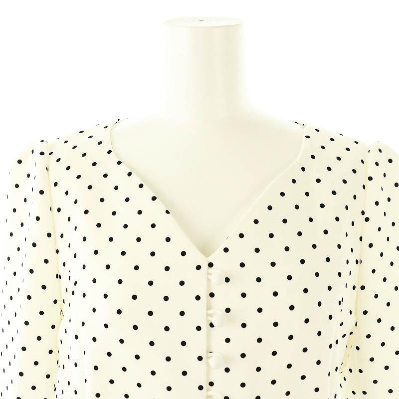 【極美品】ボーダーズアットバルコニー　ラッフルスリーブ　Tシャツ 白　38 BORDERS at BALCONY - 美品☆ボーダーズアットバルコニー