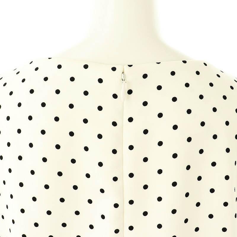 美品✨ボーダーズアットバルコニー ドット柄 ボーダーペプラムブラウス